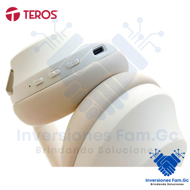 AUDIFONO TEROS TE-8033WP WIRELESS BLANCO