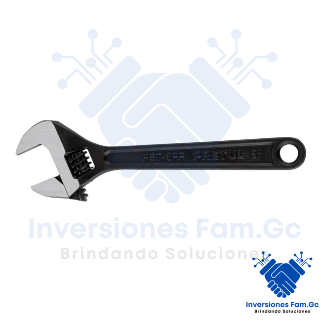 LLAVE FRANCESA 8" FOSFATADA, PRETUL