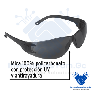 LENTES DE SEGURIDAD GRISES, PRETUL LITE