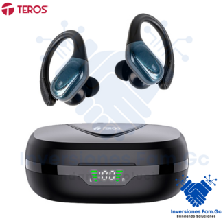 AUDÍFONOS TEROS TE-80710N, BLUETOOTH, TWS, NEGRO