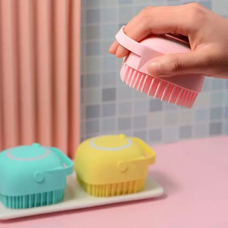 Cepillo dispensador para baño