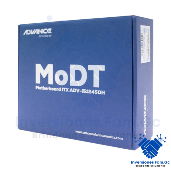 MOTHERBOARD ADVANCE MODT, INCORPORA PROCESADOR CORE I5-12450H 2.00/4.40GHZ, HDMI(2)/DP/VGA