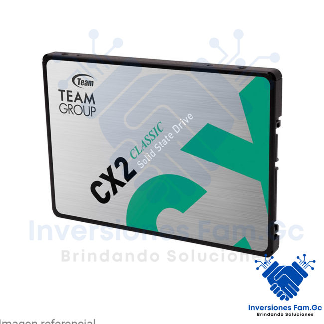 UNIDAD DE ALMACENAMIENTO EN ESTADO SÓLIDO TEAMGROUP CX2 DE 1TB, CONEXIÓN SATA 6.0 GB/S, DISEÑO 2.5", CON ECC Y ALIMENTACIÓN DC +5V