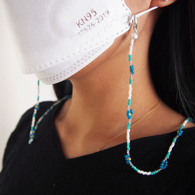 Mask/Glasses chain Blue