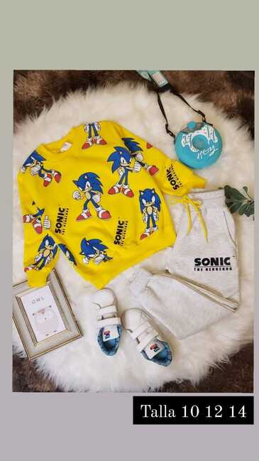 Conjunto Sonic para niños