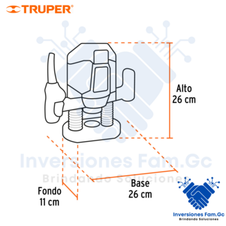 ROUTER PROFESIONAL 1-3/4 HP, 1200W, 220V, TRUPER