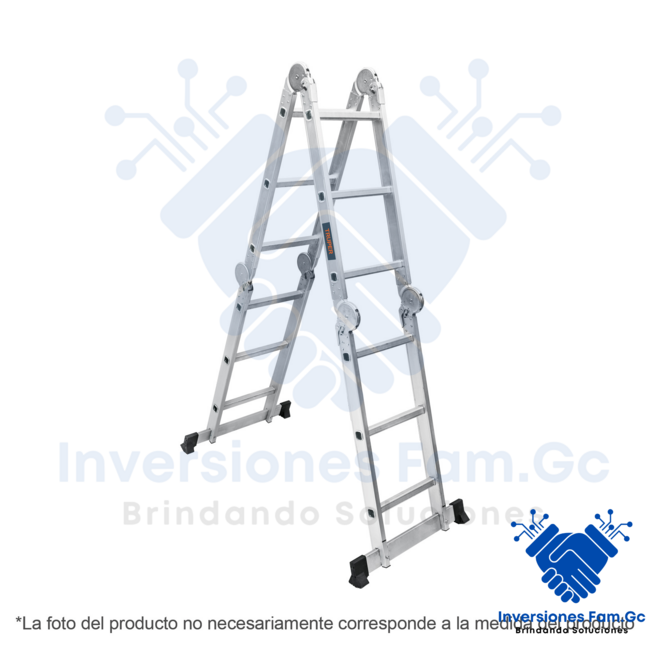 ESCALERA MULTIPOSICIÓN 8 PELDAÑOS, TIPO I, TRUPER