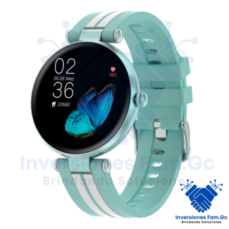 RELOJ INTELIGENTE TEROS TE-8088G, 1.19" AMOLED, IP68, BLUETOOTH 5.1, VERDE CLARO