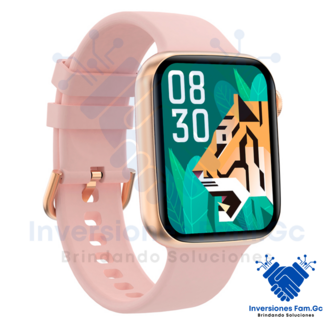 RELOJ INTELIGENTE TEROS TE-8080RG, 1.78" AMOLED, IP68, BLUETOOTH 5.1, ORO ROSA