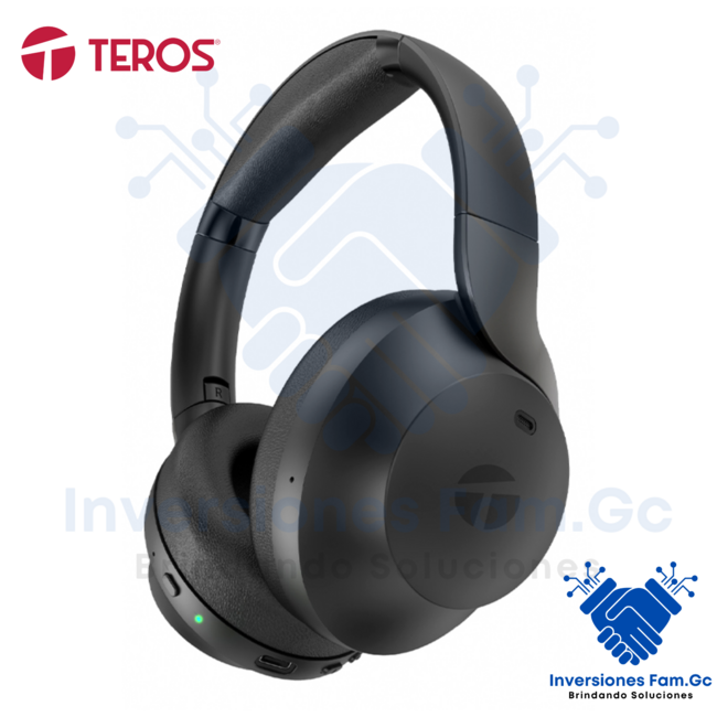 AUDÍFONO INALÁMBRICO ANC TEROS TE-8033N, NEGRO