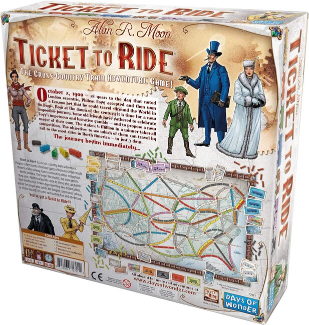 Ticket to ride en Inglés (aventureros al tren)