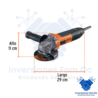 AMOLADORA ERGO PRO 4-1/2" DE 850 W, 220 V, TRUPER