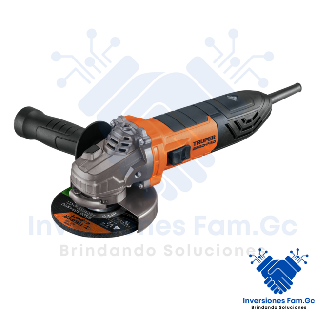 AMOLADORA ERGO PRO 4-1/2" DE 850 W, 220 V, TRUPER