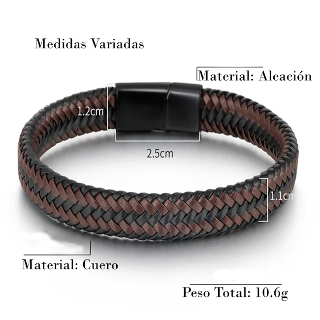 Pulsera de cuero Unisex