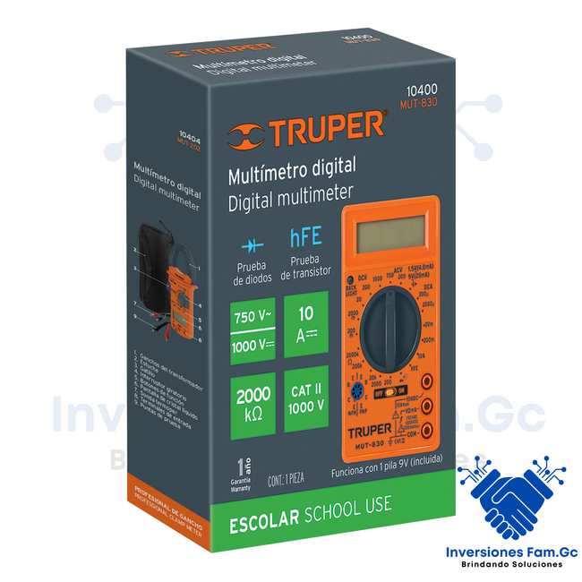 MULTITÉSTER DIGITAL ESCOLAR TRUPER