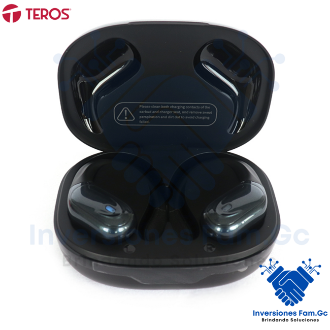 AUDÍFONOS TEROS TE-80710N, BLUETOOTH, TWS, NEGRO