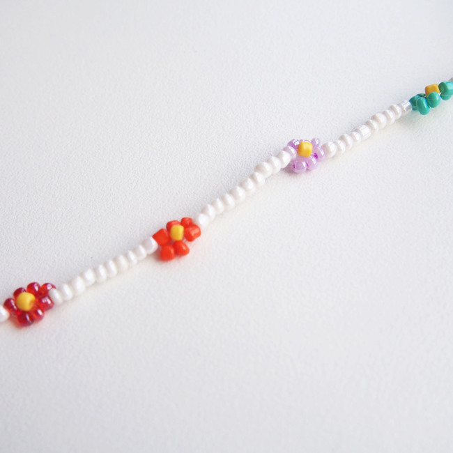 Mask/Glasses chain White×Colorful