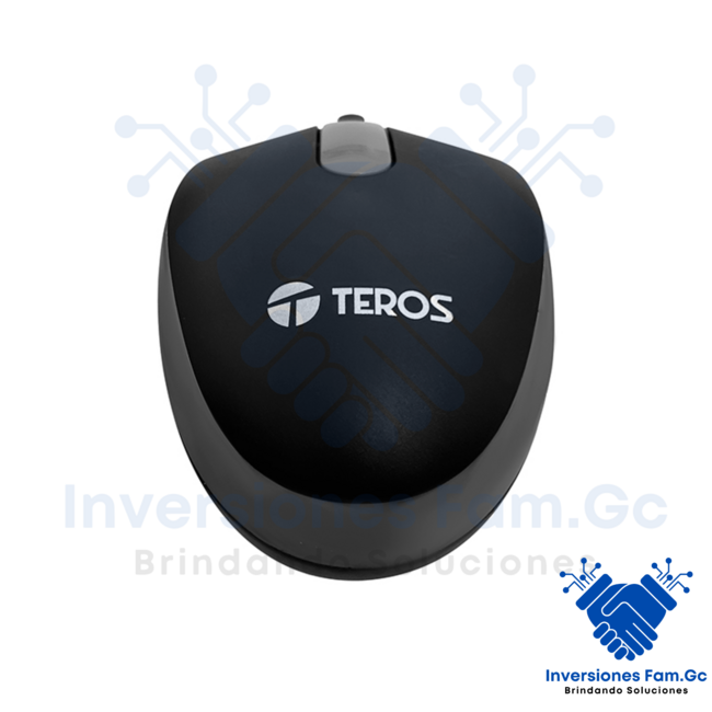 MOUSE ÓPTICO TEROS TE-1220S, 1000DPI, USB, 3 BOTONES