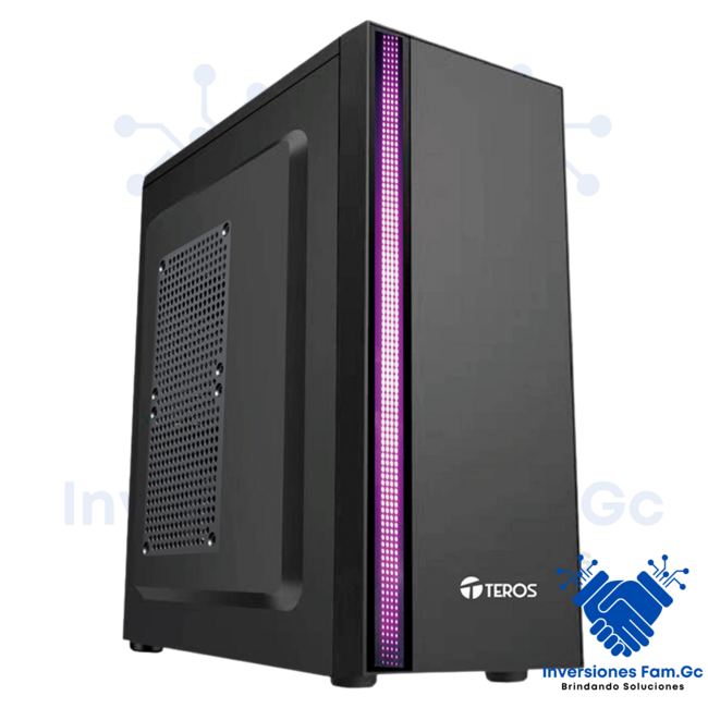 CASE TEROS TE1075N, MID TOWER, ATX, 250W, USB 3.0 / 2.0, AUDIO, NEGRO.