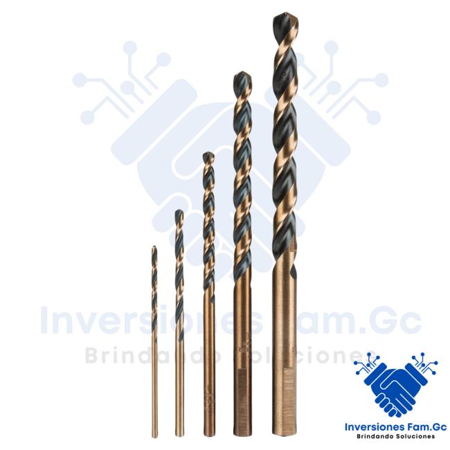 JUEGO DE 5 BROCAS HSS PARA METAL TRUPER EXPERT