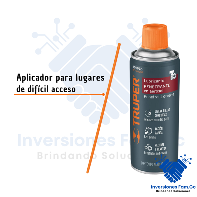 LUBRICANTE ANTIOXIDANTE EN AEROSOL DE 400 ML TRUPER