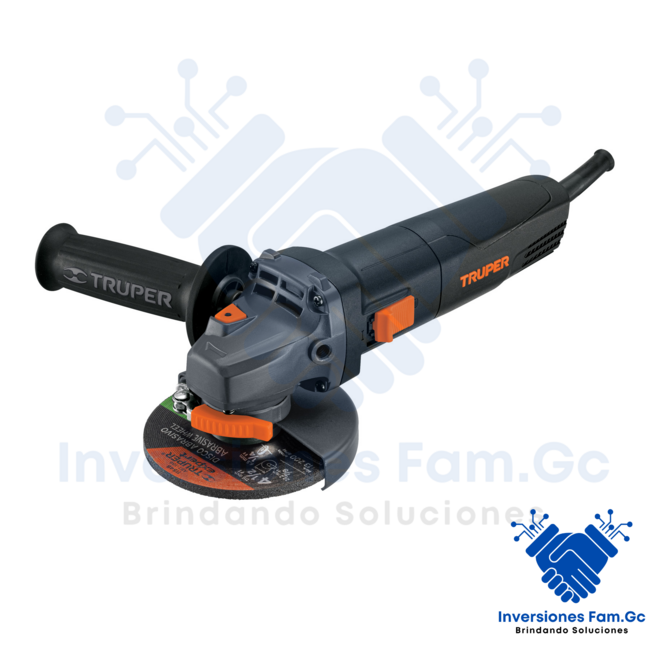 AMOLADORA INDUSTRIAL 4-1/2" DE 850 W, 220 V, TRUPER